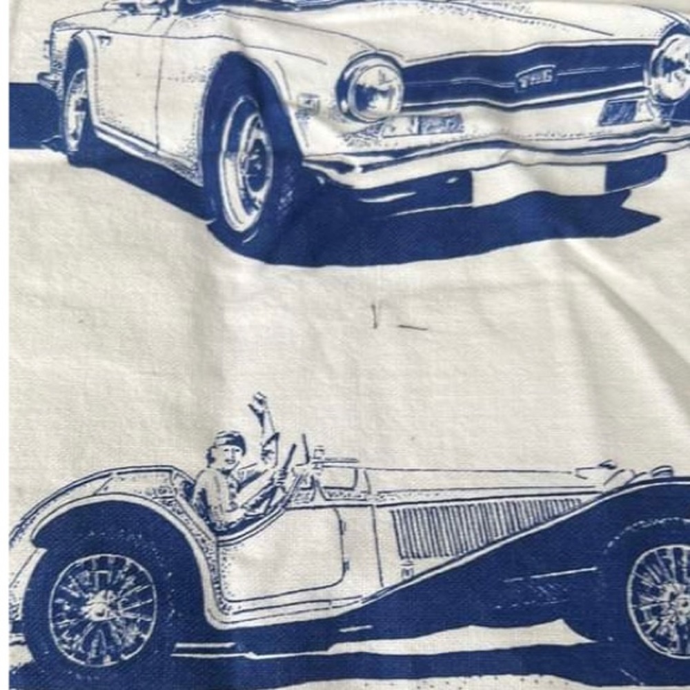 TEA TOWEL CARS NWT British Motor Centre tea towel Vintage English MINI C… - Picture 8 of 16